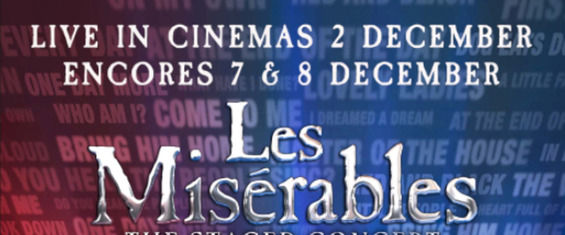 Les Misérables: The Staged Concert background 1