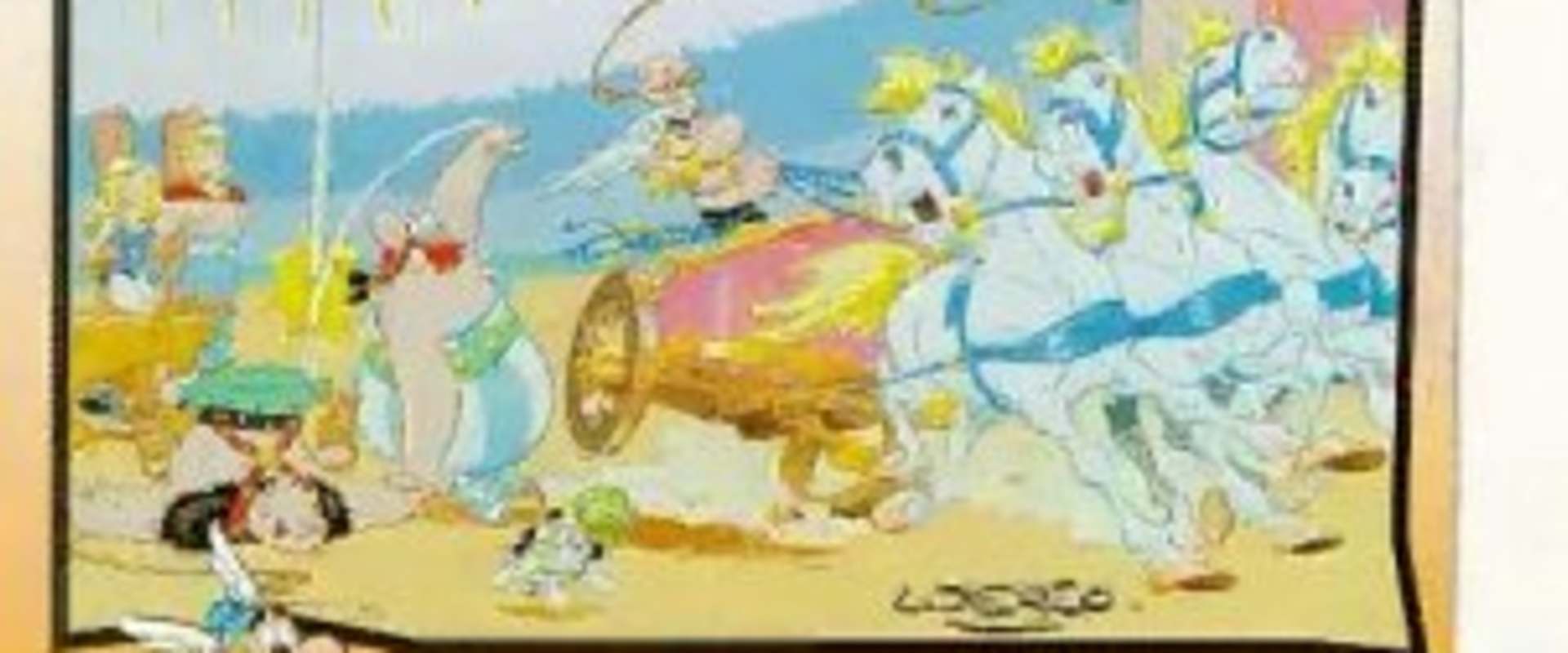 Asterix and Caesar background 1