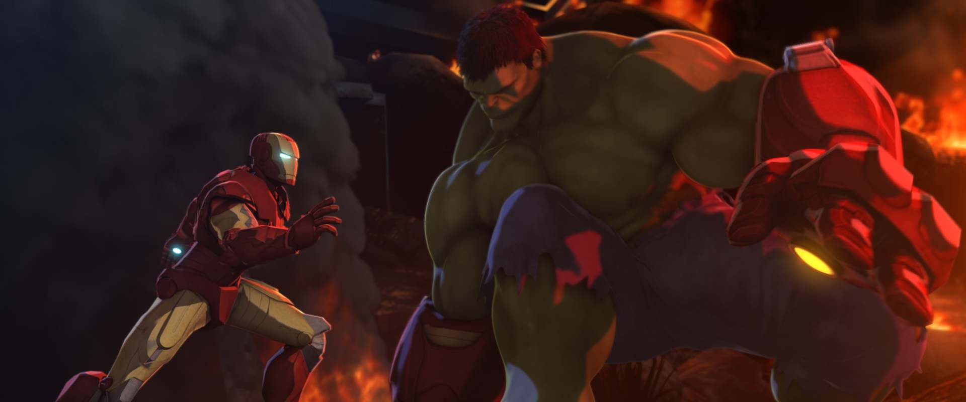 Iron Man & Hulk: Heroes United background 1