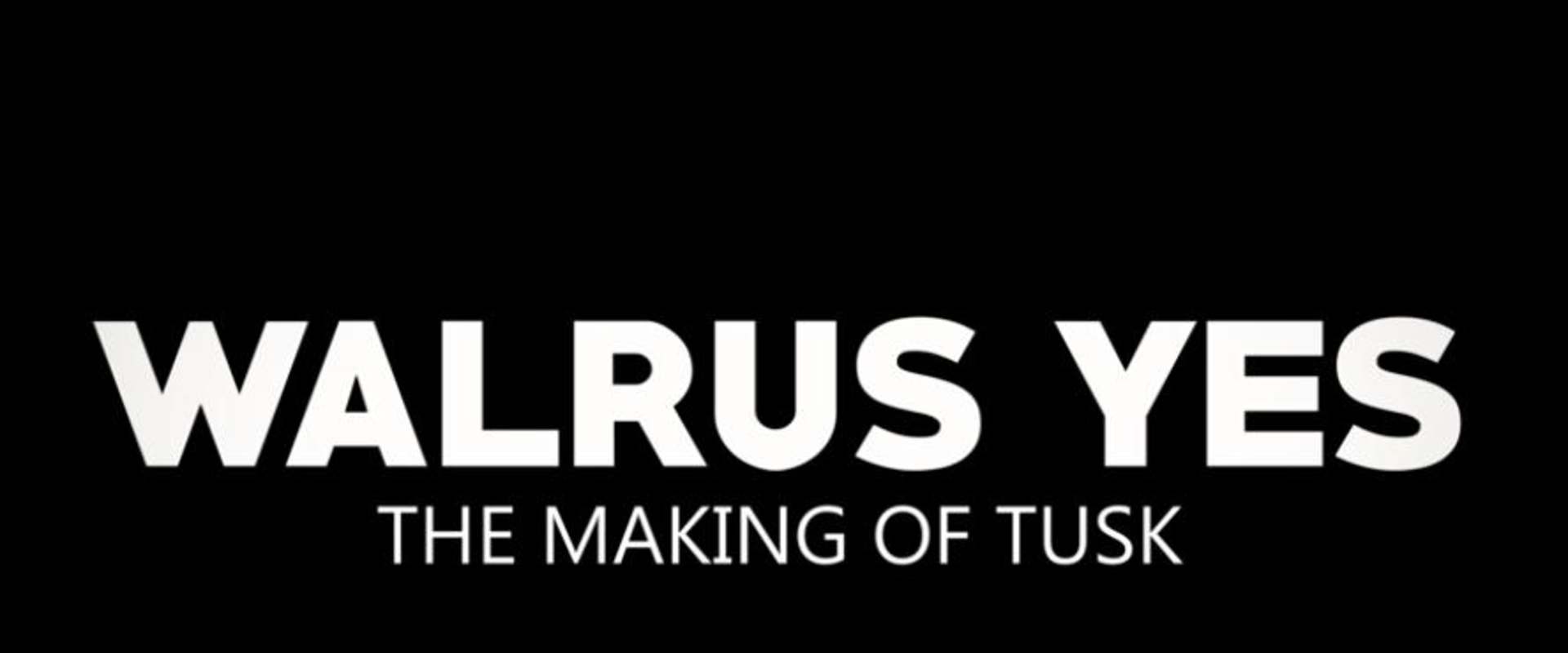 Walrus Yes: The Making of Tusk background 1