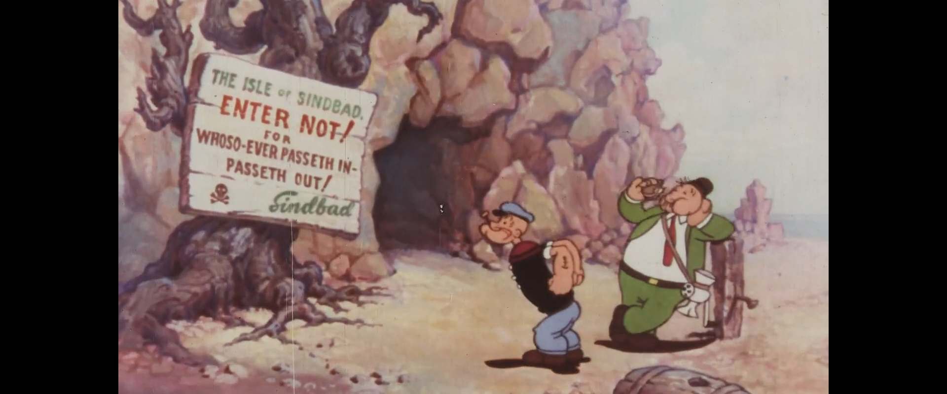 Popeye the Sailor Meets Sindbad the Sailor background 2