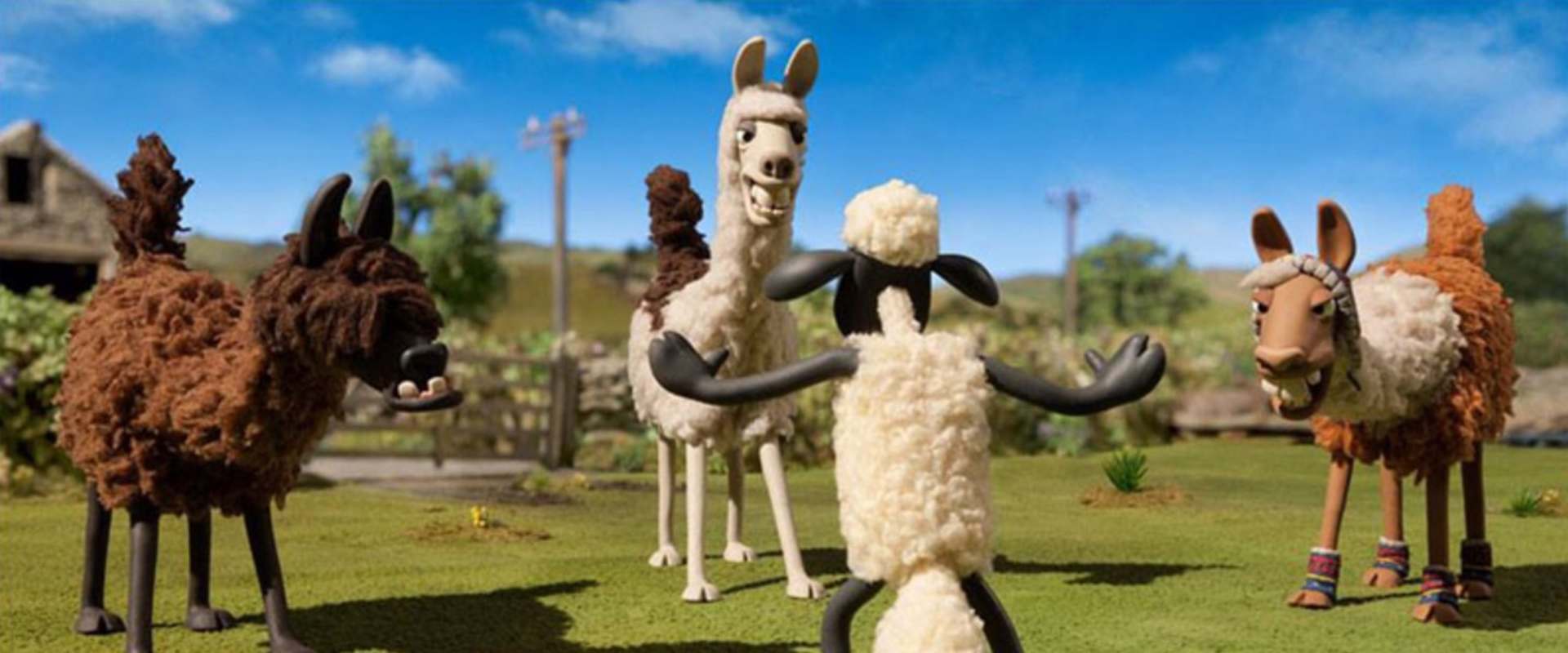 Shaun the Sheep: The Farmer's Llamas background 1